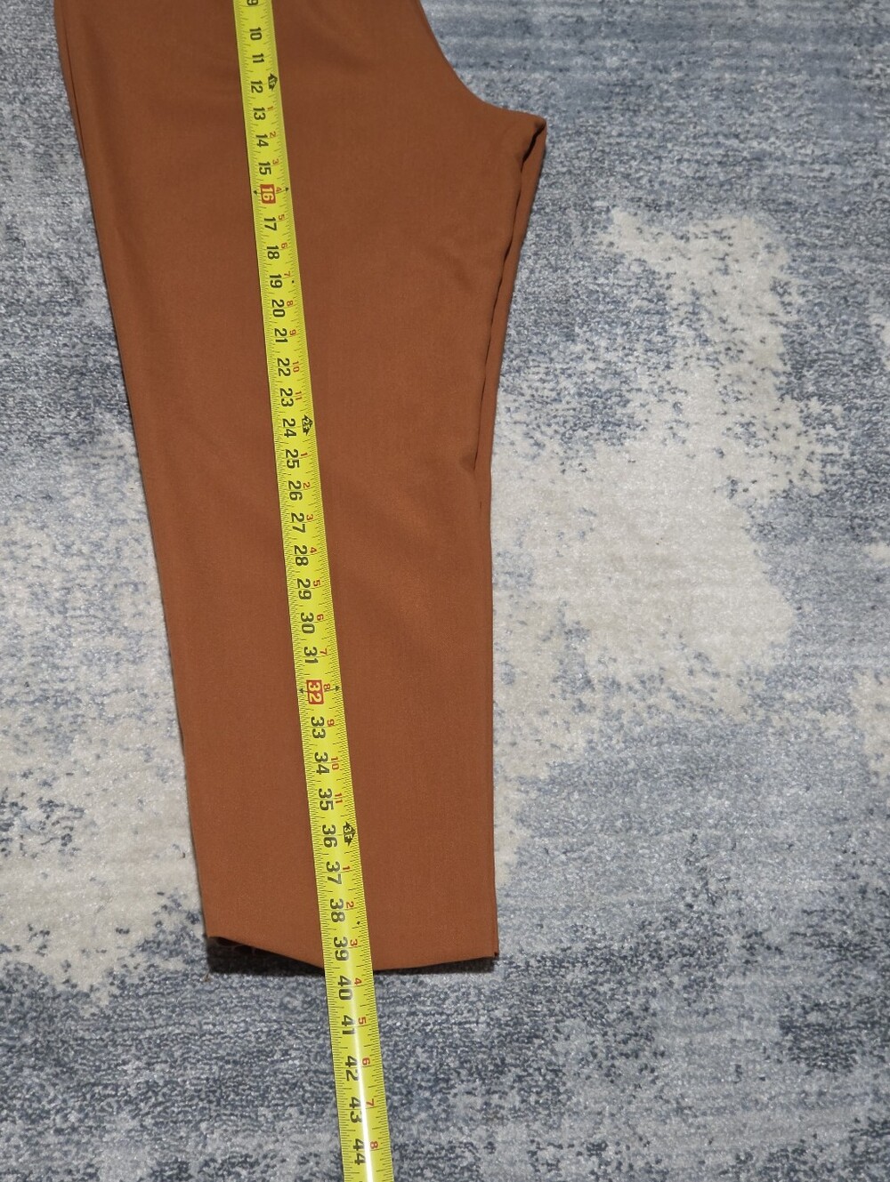 Nine West Rust High-Rise Tapered Trousers Size 14 Color Marron-brown. - Picture 11 of 11